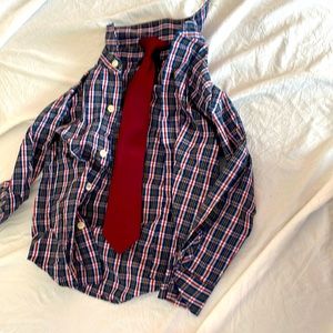 Dress shirt with tie